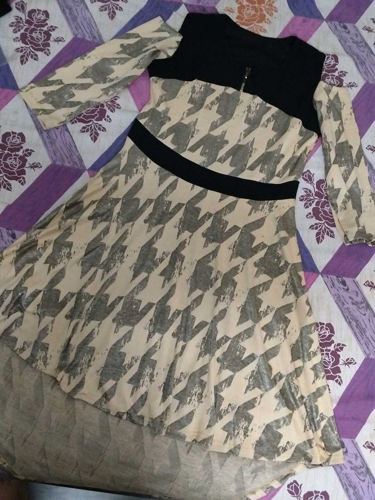 Patterned Casual Dress
