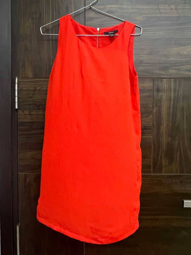 Red Shift Dress
