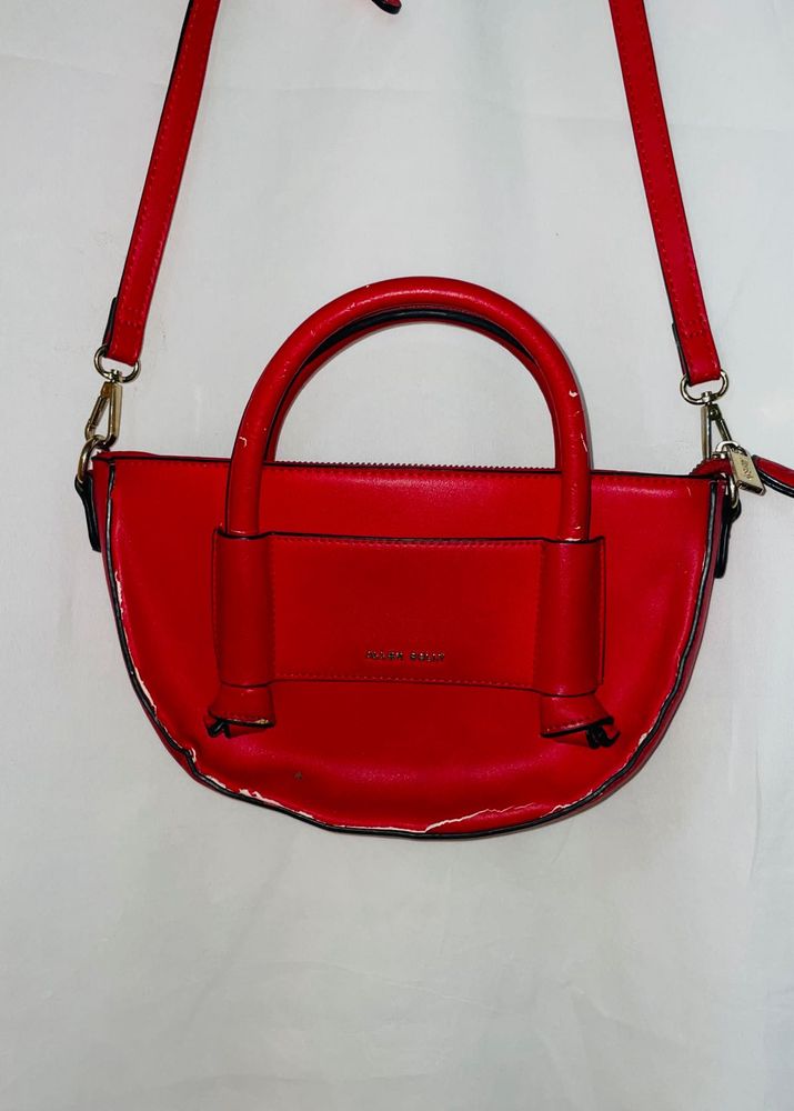 Allen Solly Big Brand Red Sling Bag Office