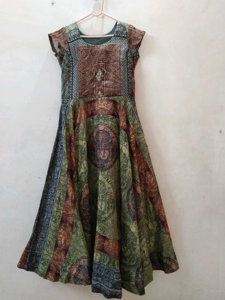 Boho Print Fit &amp; Flare Dress