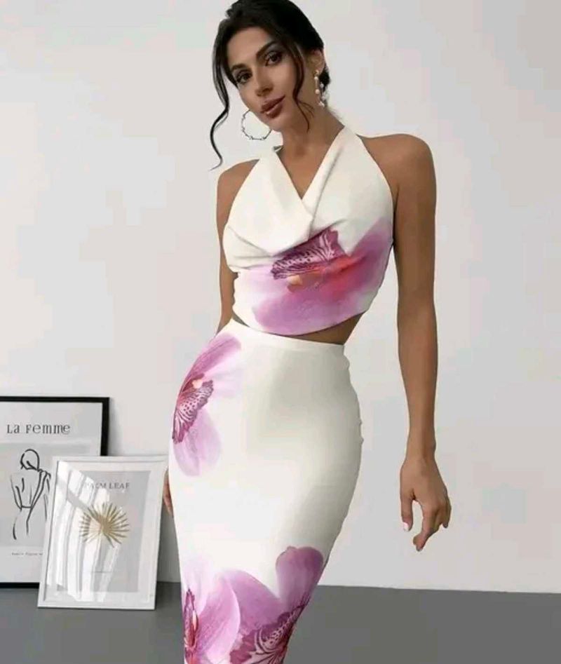 floral backless dress 💓