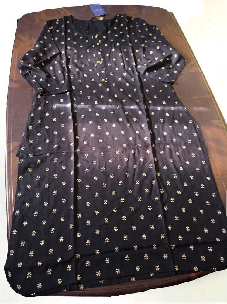 Black Colour Kurta For Beauty Queens