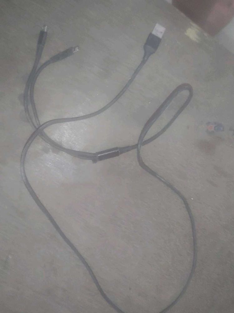 Data Cable With Micro usb And Iphone Charging
