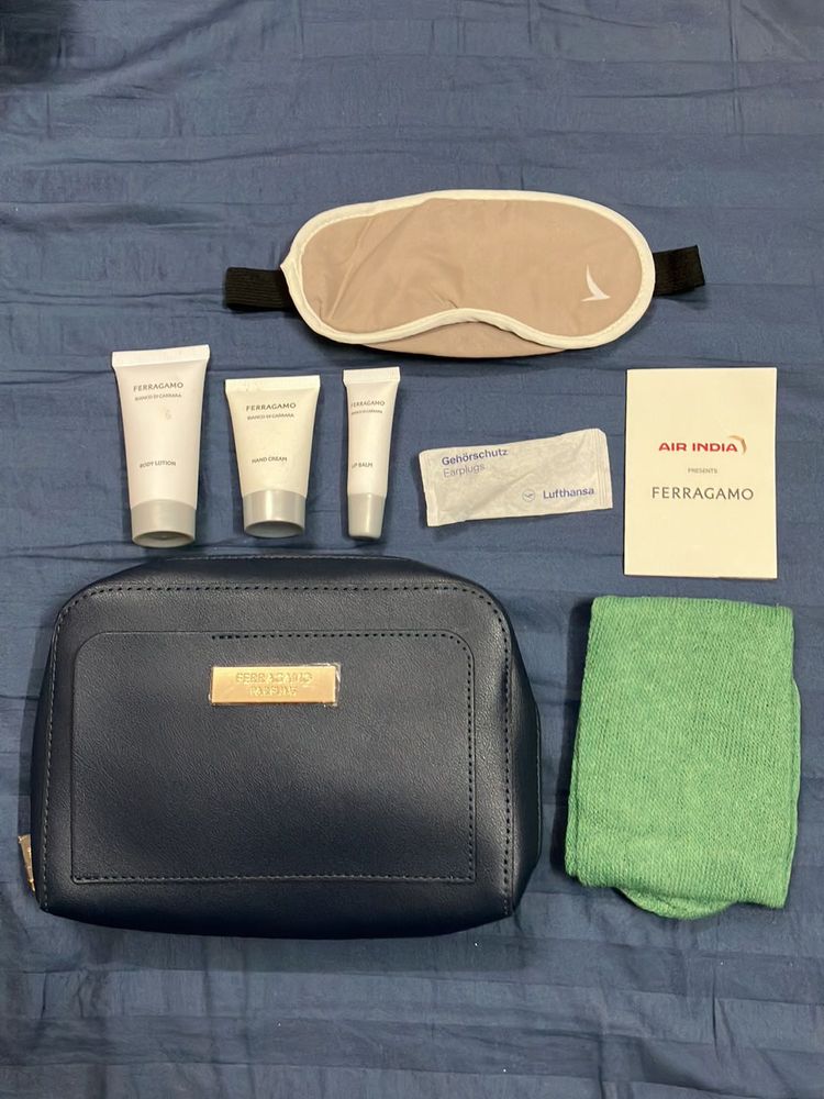 Ferragamo Pouch with Amenities