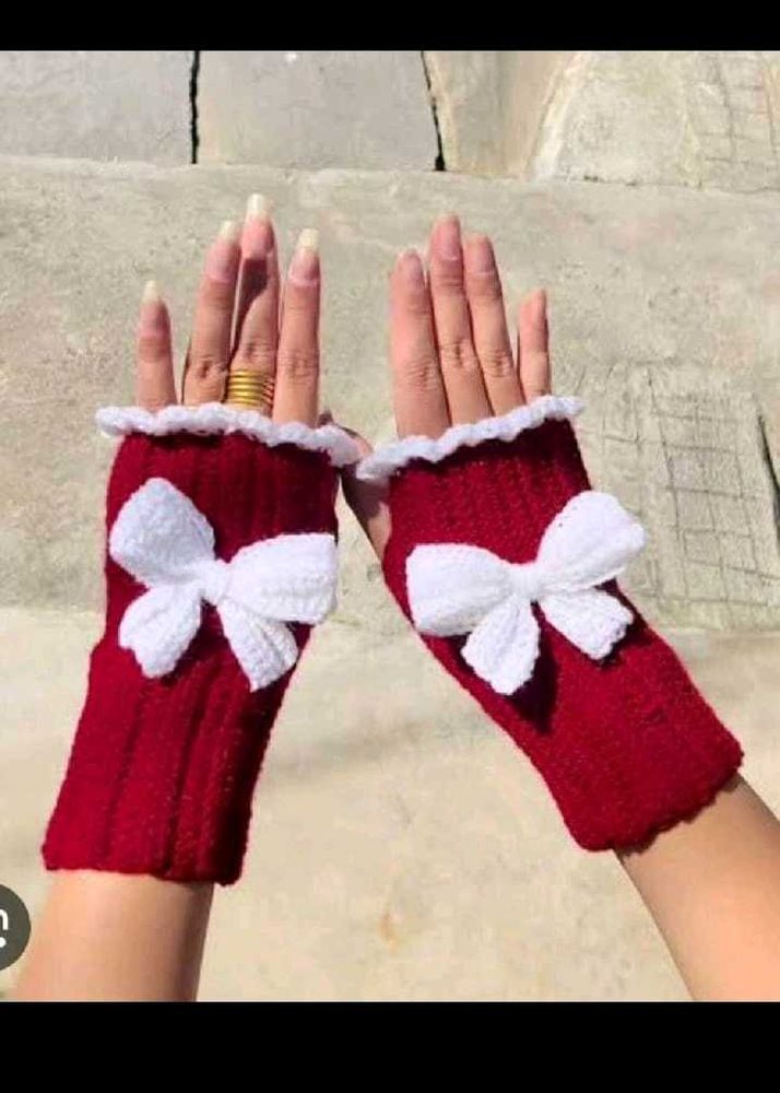 Cute Handmade Fingerless Gloves