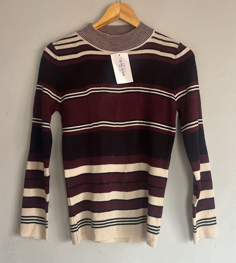 Striped Knit Sweater