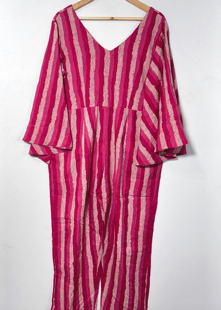 Pink Jumpsuit For (Women’s.) Bust 44 / West 42 / Length 54