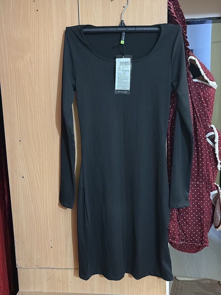 Black Bodycon Mini Dress