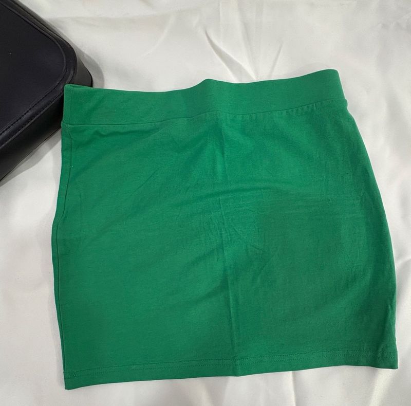Green Mini Skirt