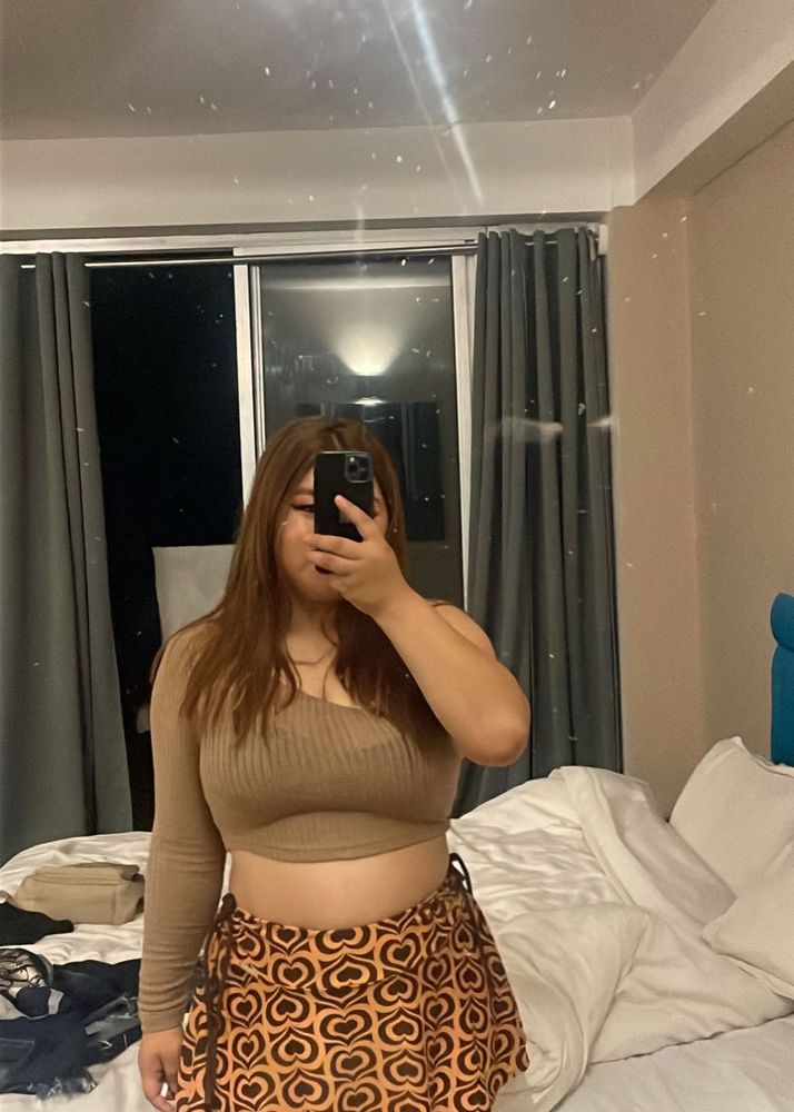 Heart Print Mini Skirt