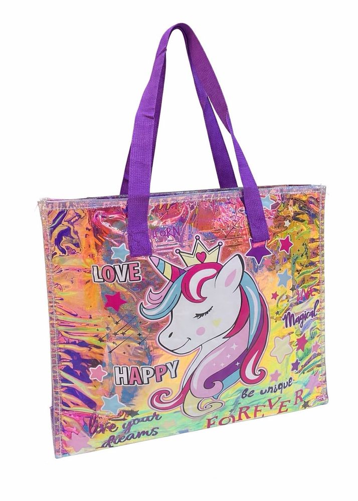 Unicorn Holographic Tote Bag