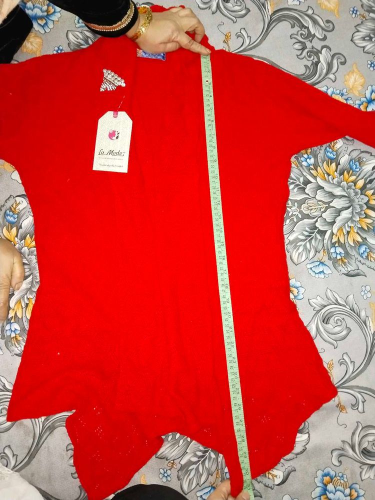 Red La Mode Cardigan