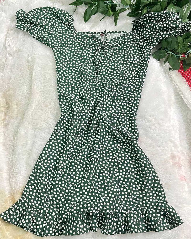 Green Polka Dot Dress