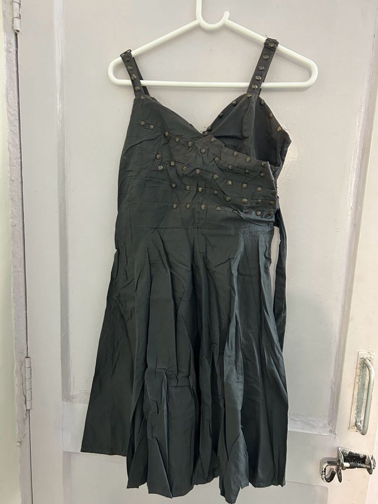 Military Green Mini Dress
