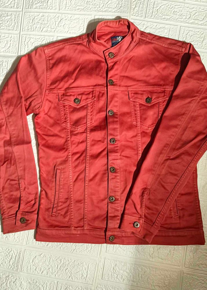Red Denim Jacket