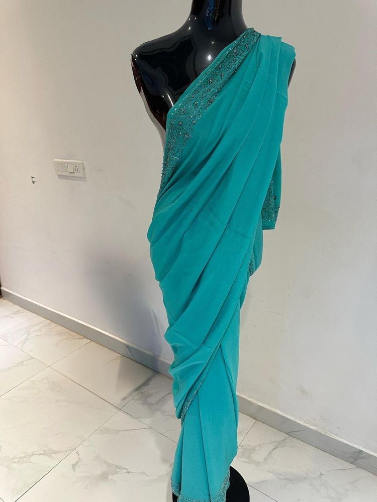 Blue Saree