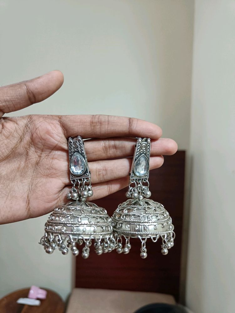 Oxidised Jhumkas