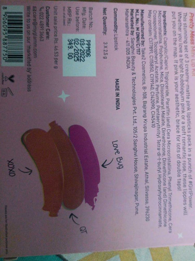 Myglamm Pretty Mess Mini Lip Kit