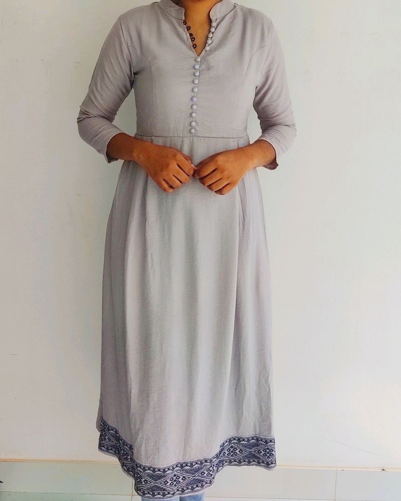 Light Sky Blue Color Top Kurta
