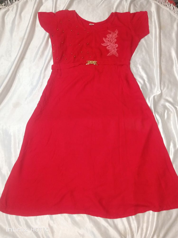 Cherry 🍒 Red Colour Kurta
