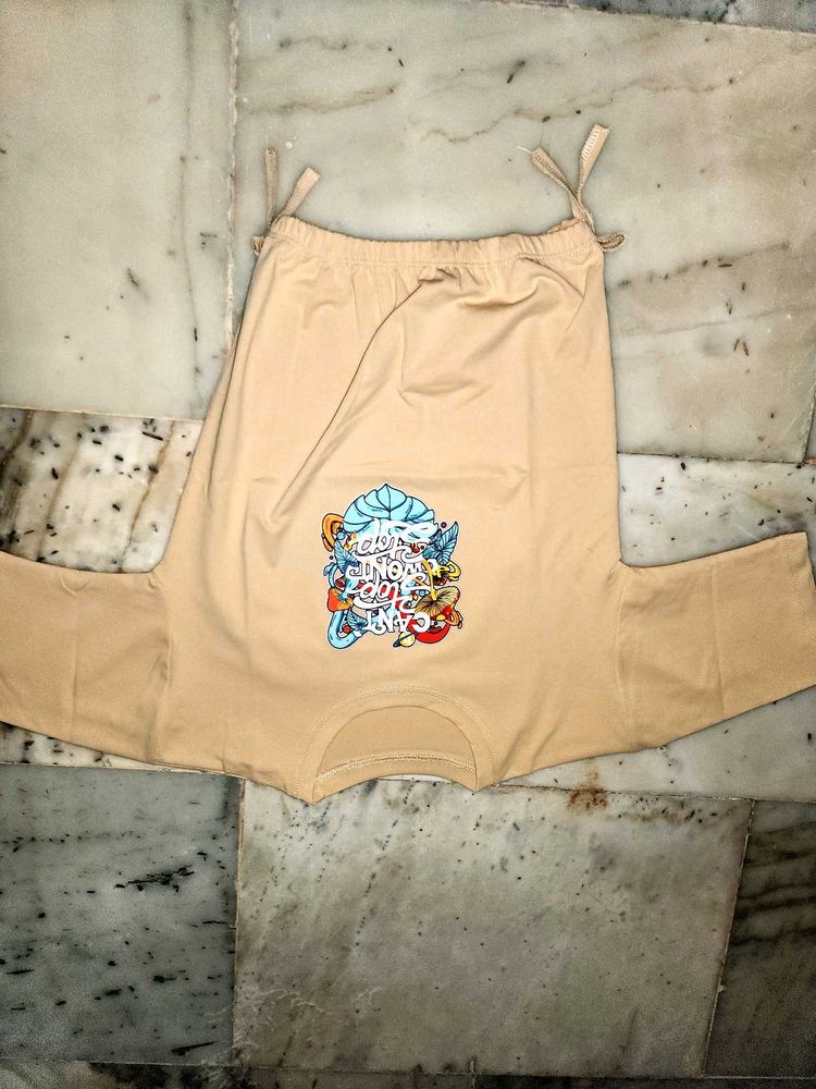 Graphic Print T-Shirt with Tie Detail