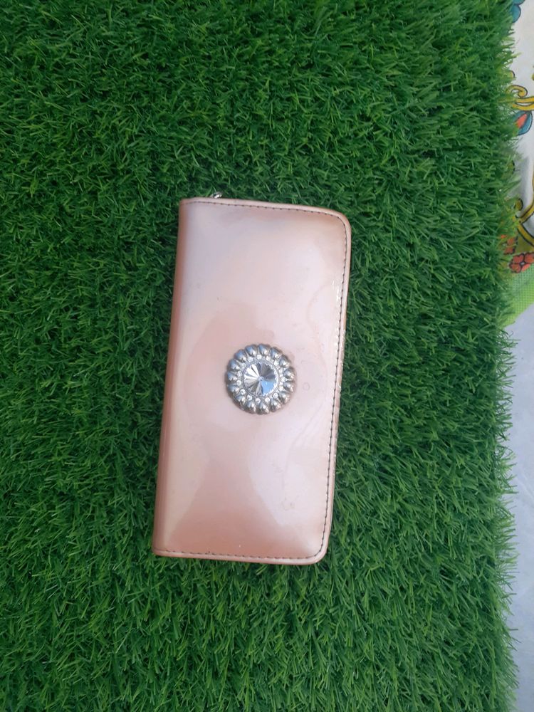 Pink And Clucth Bag