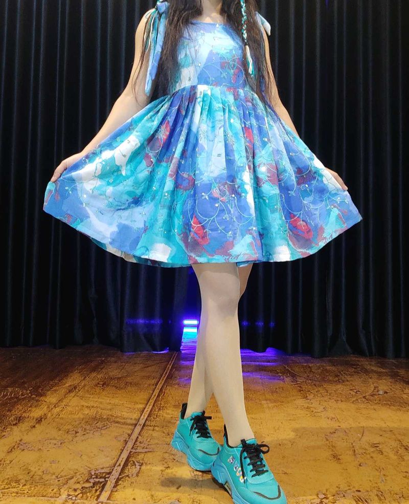 Blue Print Sundress