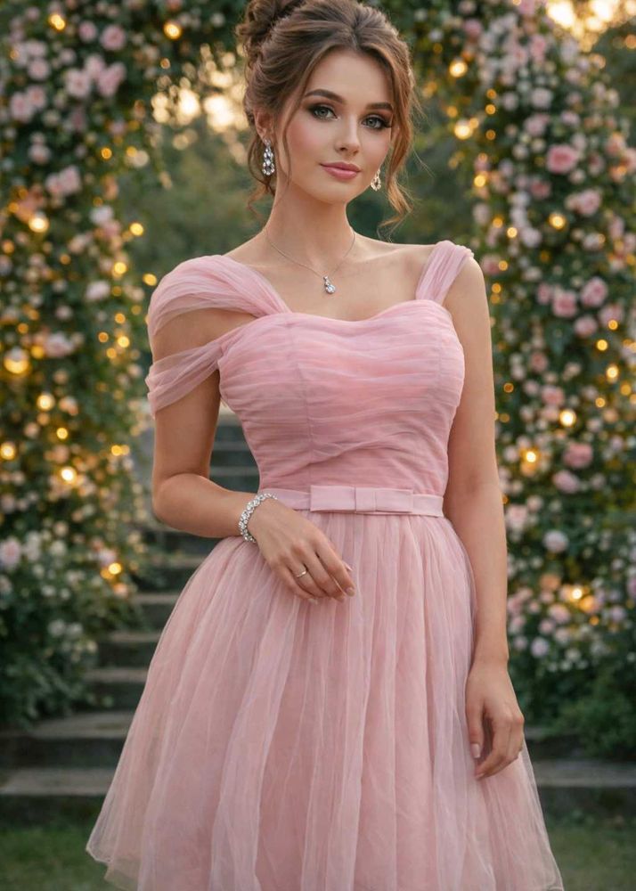 Pink Tulle Party Dress