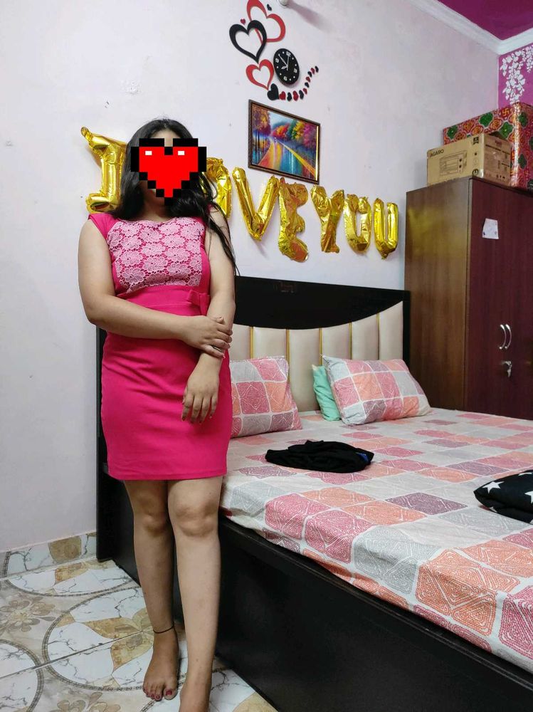 Rose Pink Bodycon Dress 👗