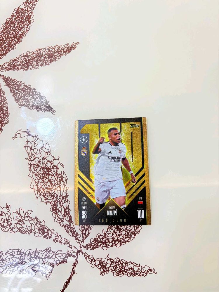 100 Club Kylian Mbappe Topps Card