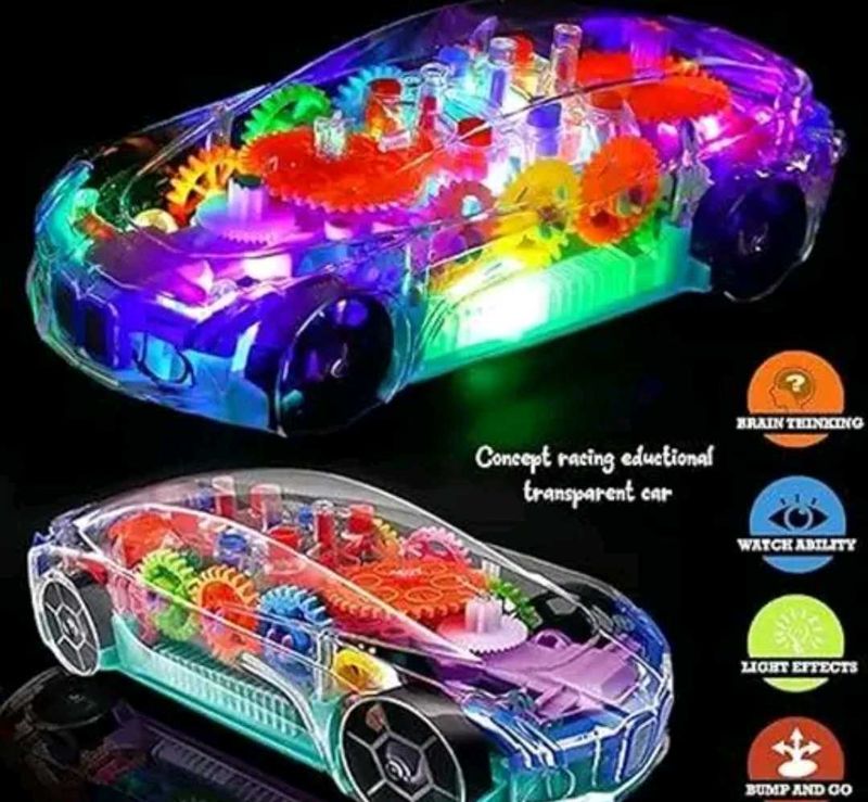Transparent Gear Car Toy