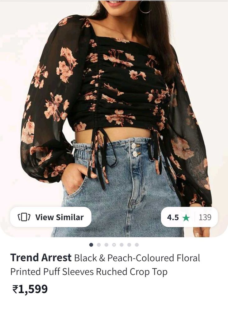 Myntra Trend Arrest Peach Top