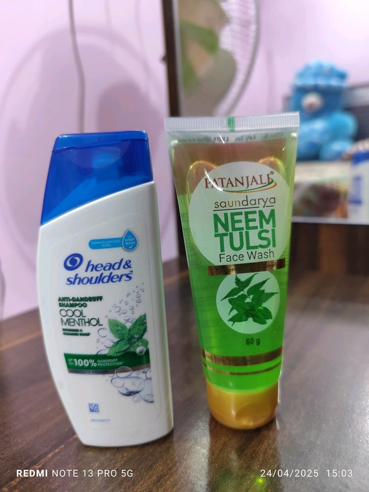 Head &amp; Shoulder Shampoo+Patanjali Facewash