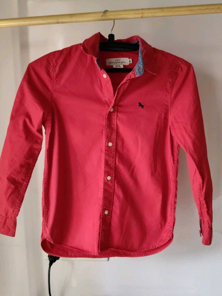 Red Casual Shirt