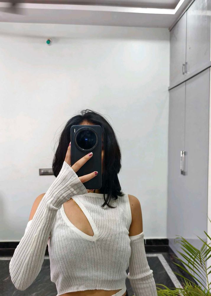 Cutout Knit Top
