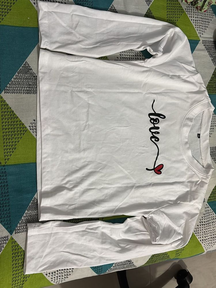 White And Black Full Sleeve T-shirt Combo