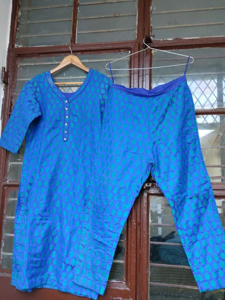 co-ord Set - Banarasi Brocade Kurta with Pants