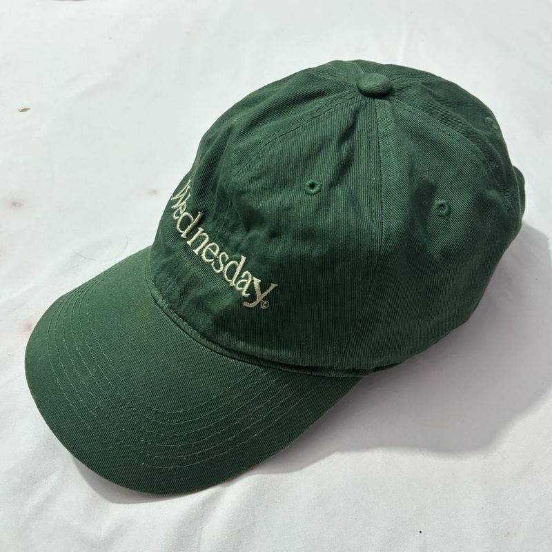 Wednesday Embroided Green Cap
