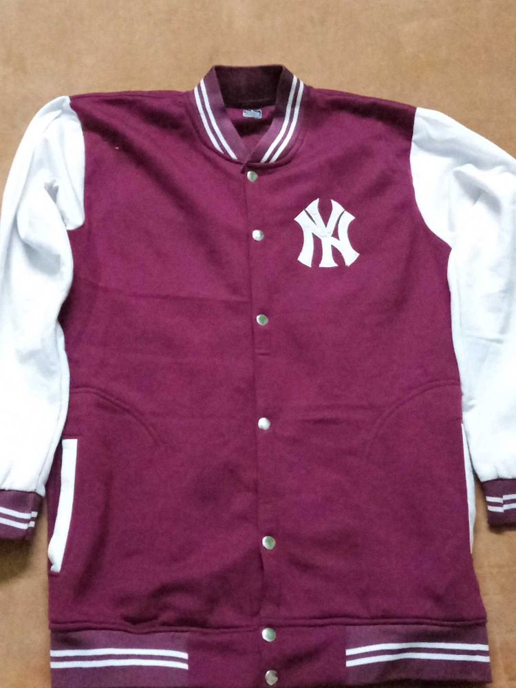 STYLECAST MEN COULORBLEND BLACK VARSITY JACKET