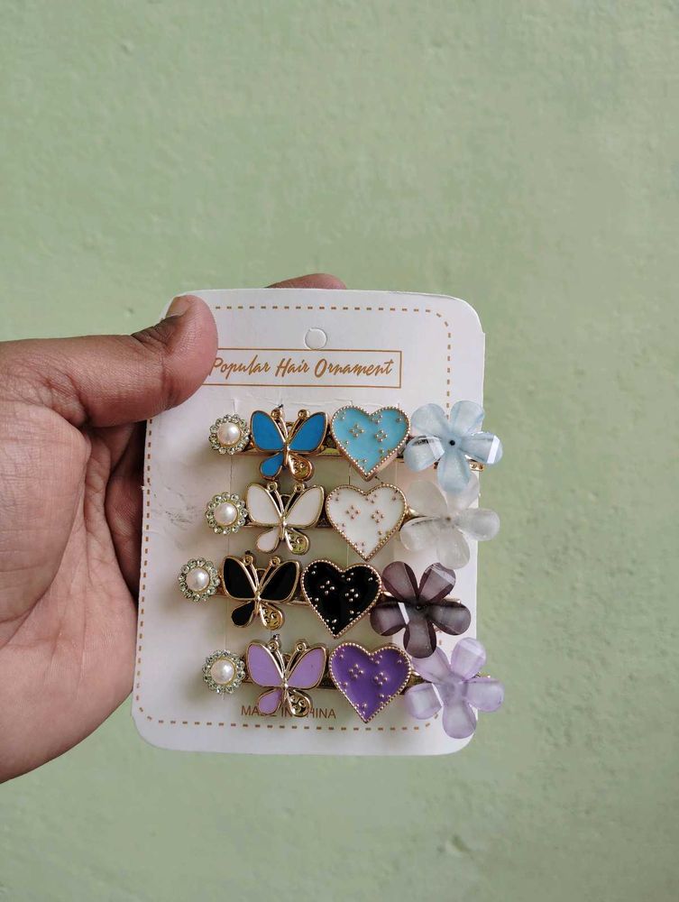 Cute Hair Clip Set (Set Of 4)