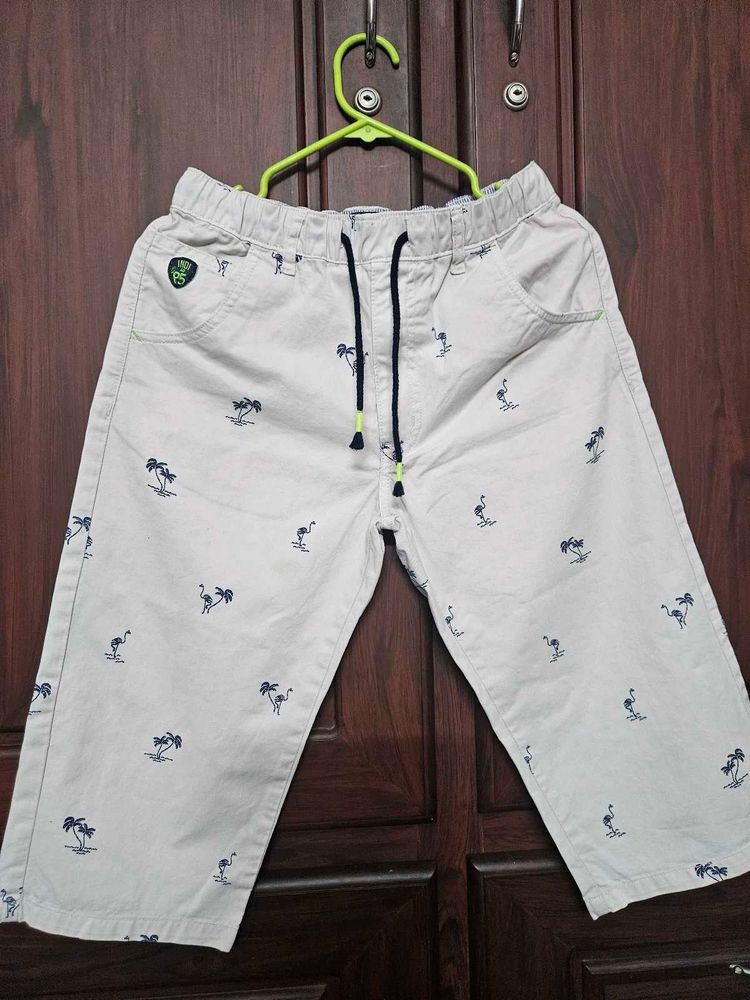Boys Printed Capri Pants