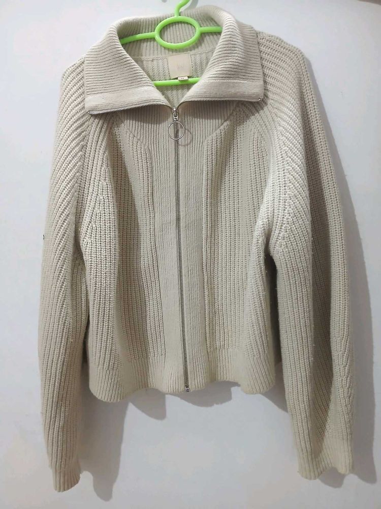 Cozy Knit Zip-Up Cardigan from H&amp;M