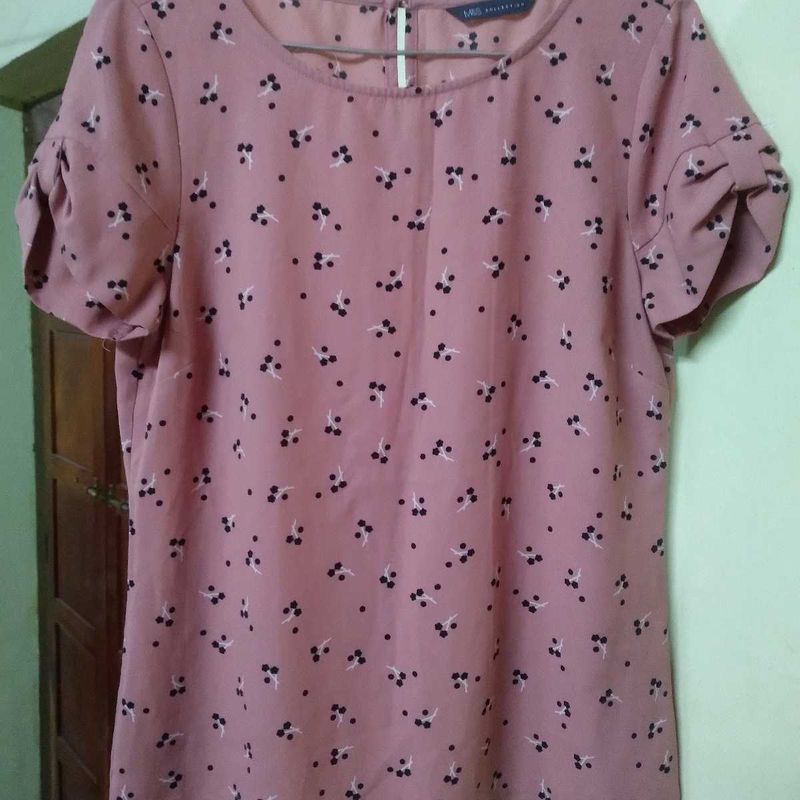 Cute Pink Floral Top