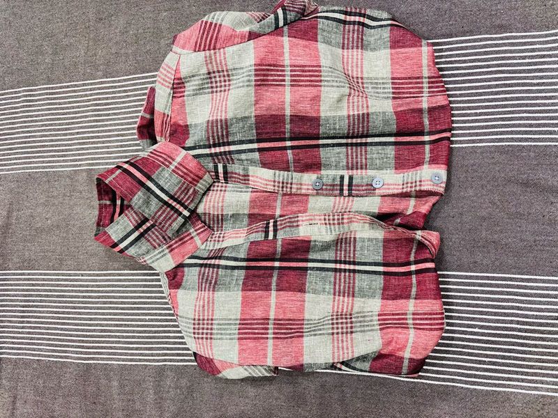 Red &amp; Grey Plaid Shirt