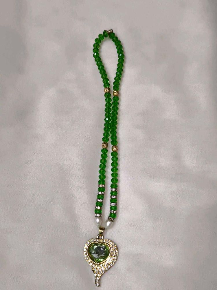 Green Beaded Necklace