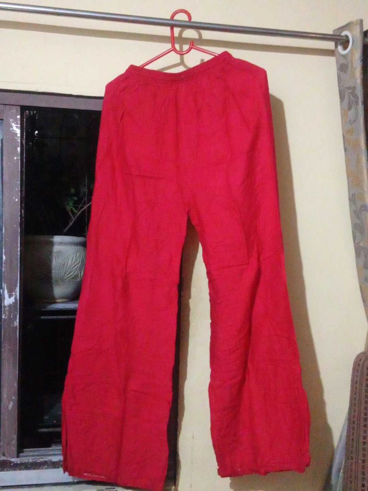Red Palazzo Pants