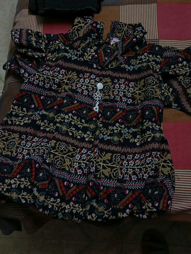 Floral Button-Down Top