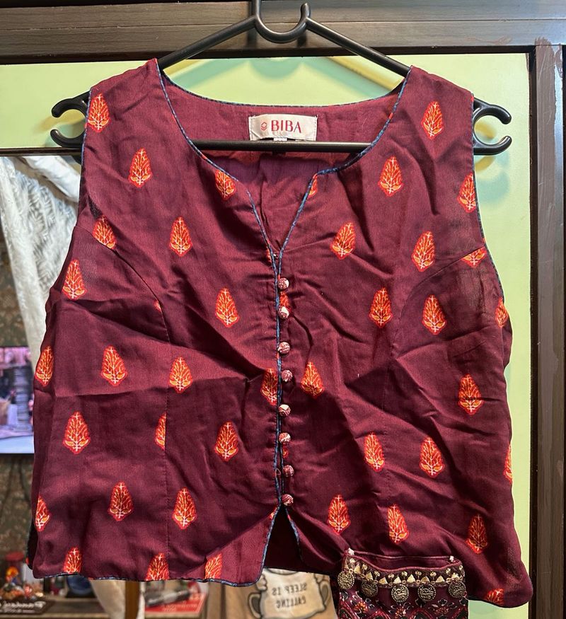 Biba Women’s Ethnic Print Top
