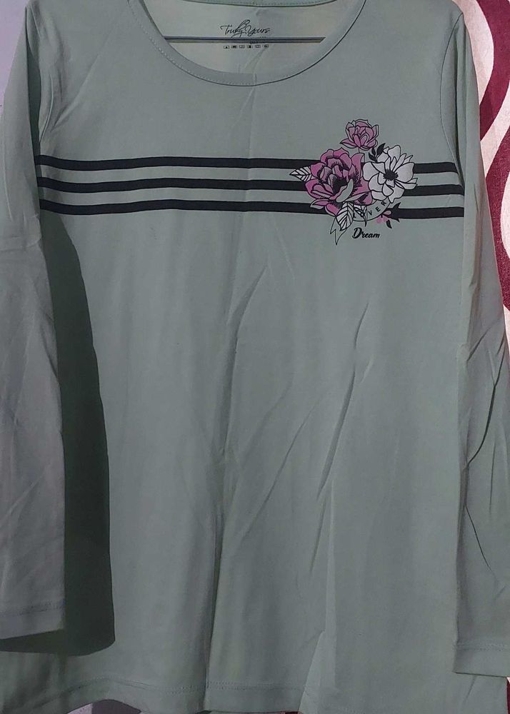 Women Cotton Full Sleeves Tshirt