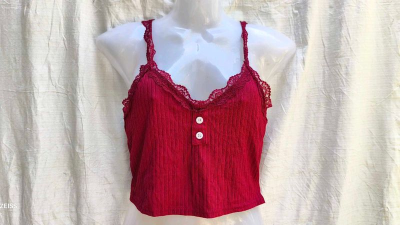CUTE MAROON TOP